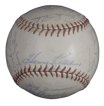 1965 American League Champion Minnesota Twins Team Signed Baseball With 25 Signatures Including Killebrew, Martin & Kaat (JSA)